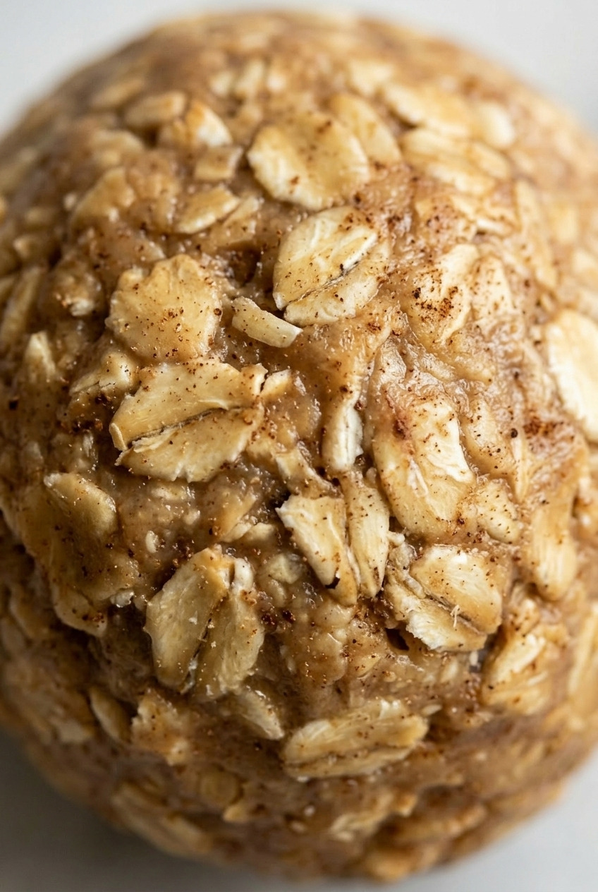 nobake applesauce energy balls close up