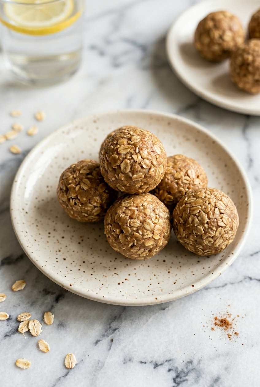 nobake applesauce energy balls