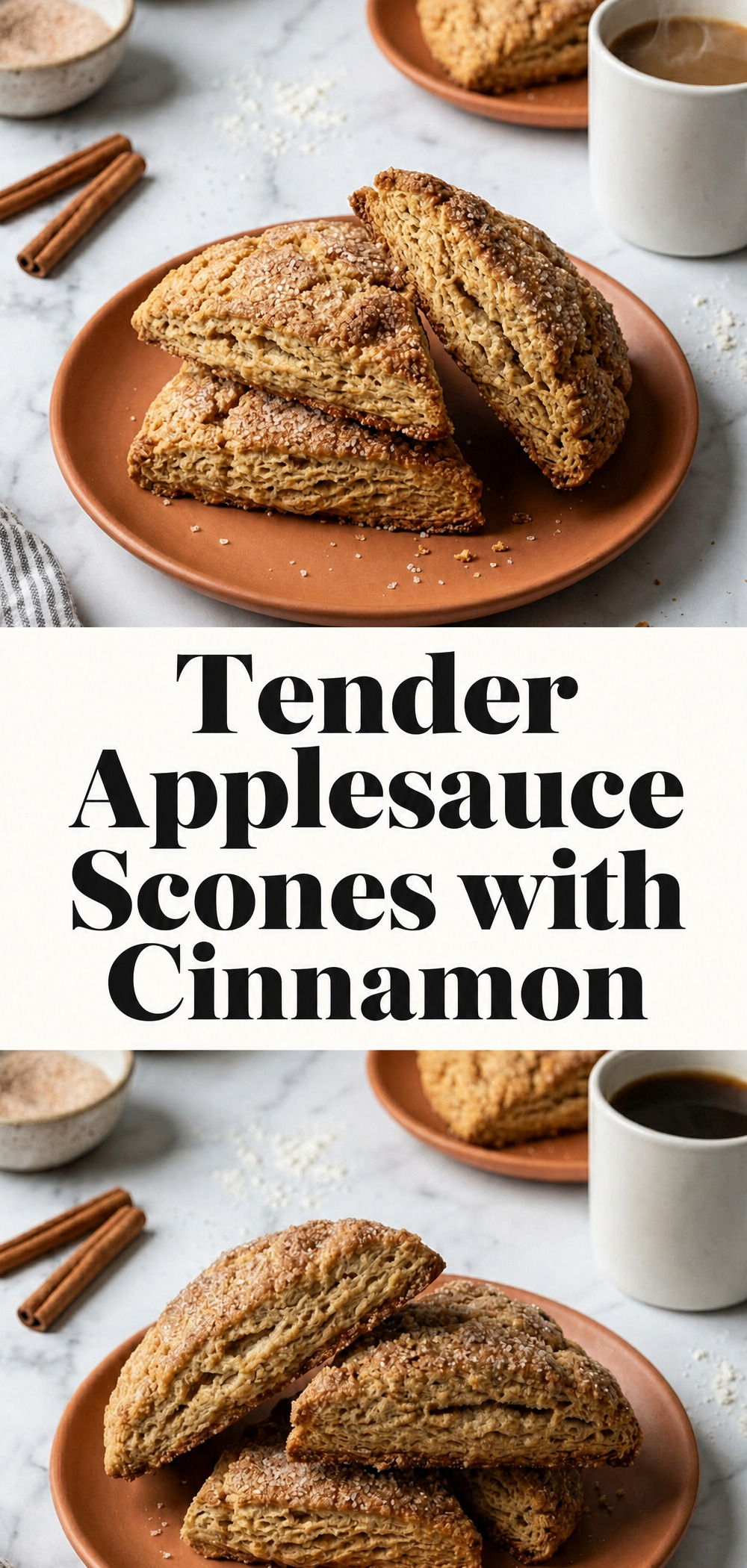 applesauce scones with cinnamon