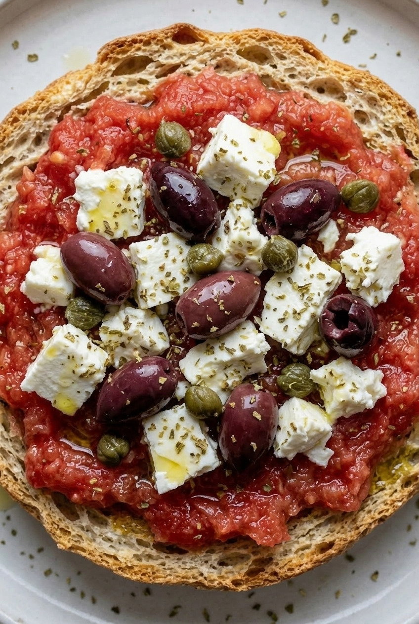 dakos cretan salad side view