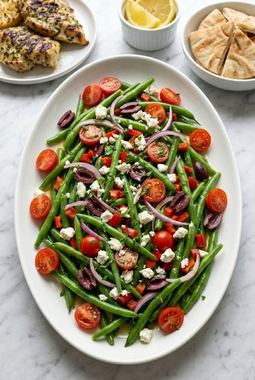 greek green bean salad complete meal