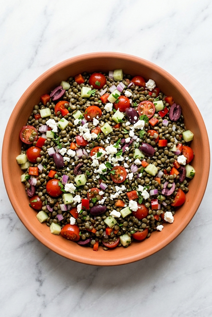 greek lentil salad