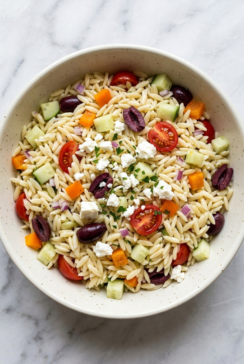 greek orzo salad