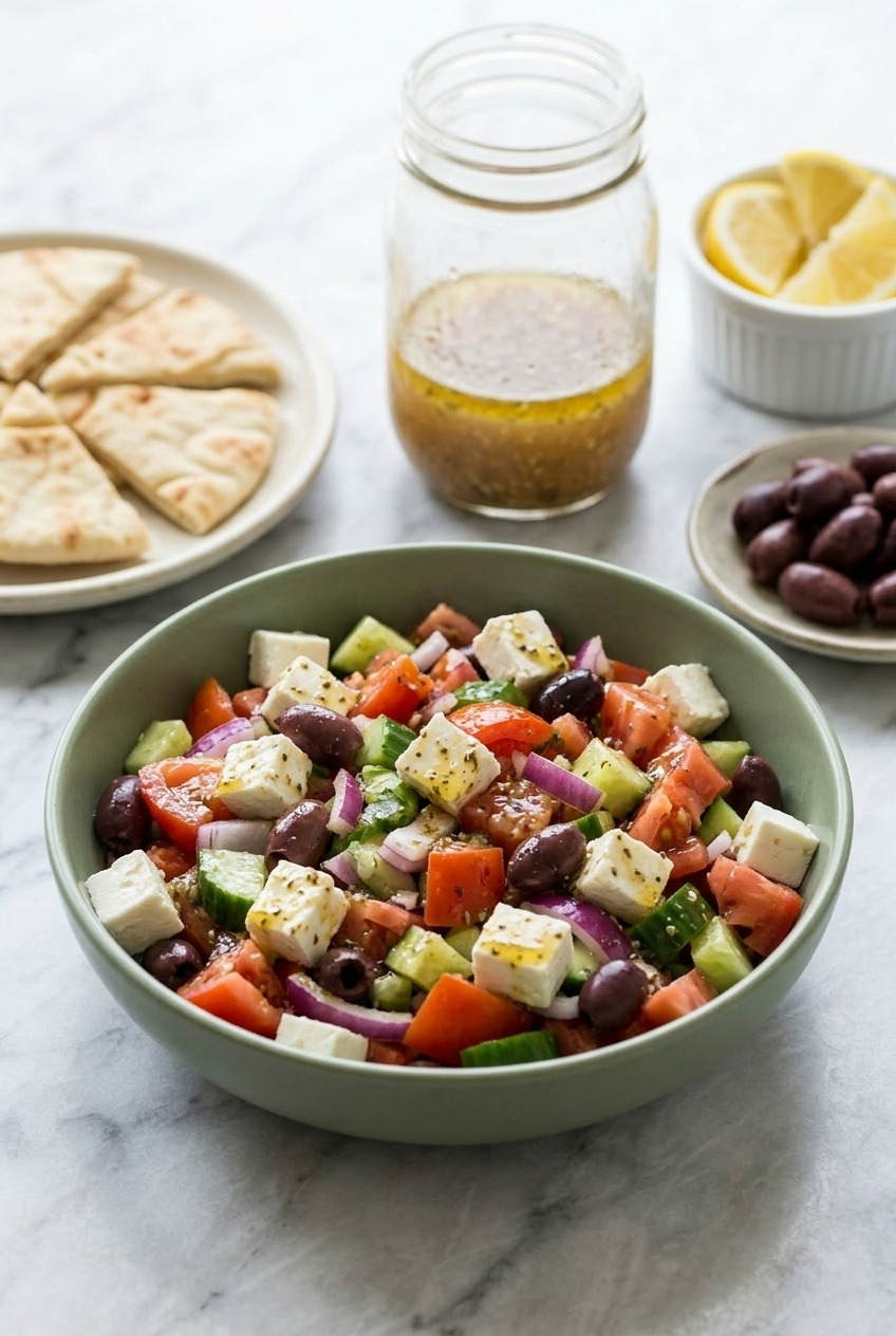 greek salad dressing complete meal