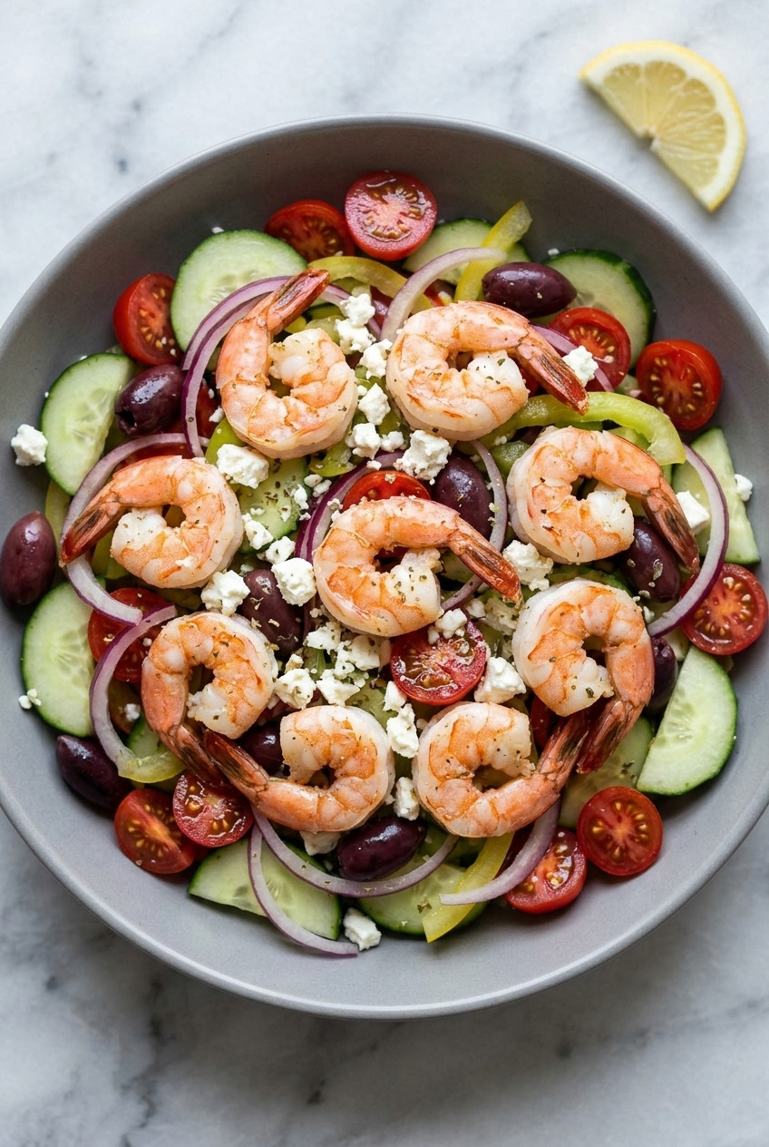 greek shrimp salad