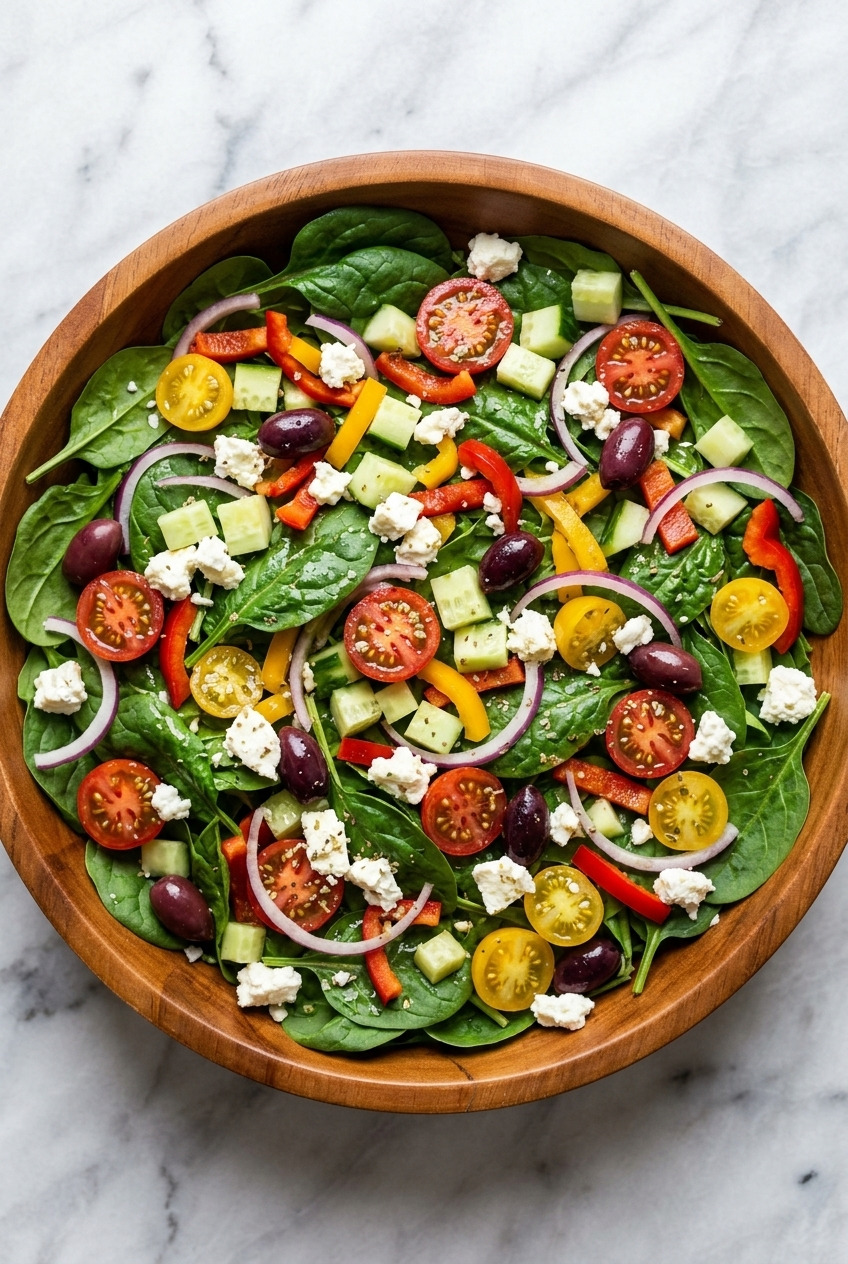 greek spinach salad