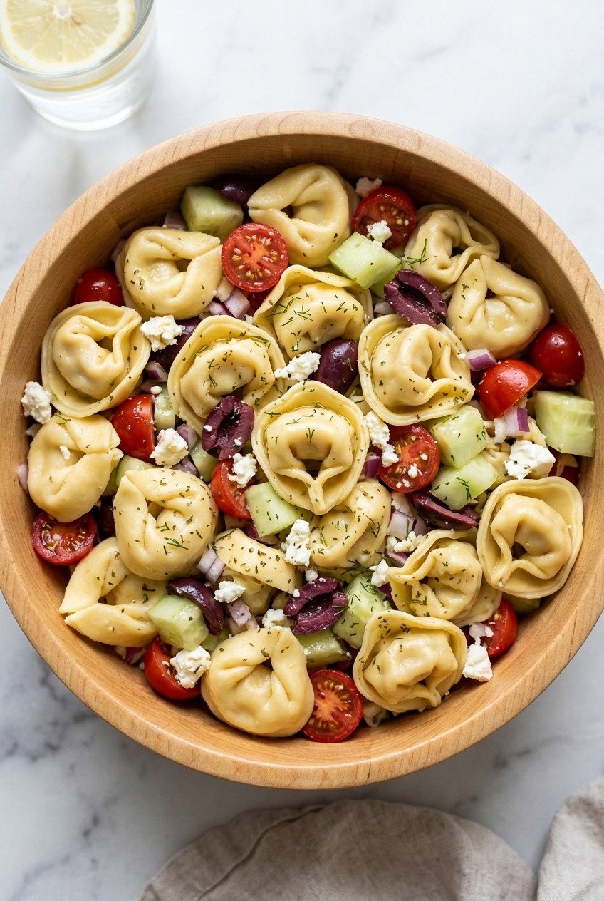 greek tortellini salad