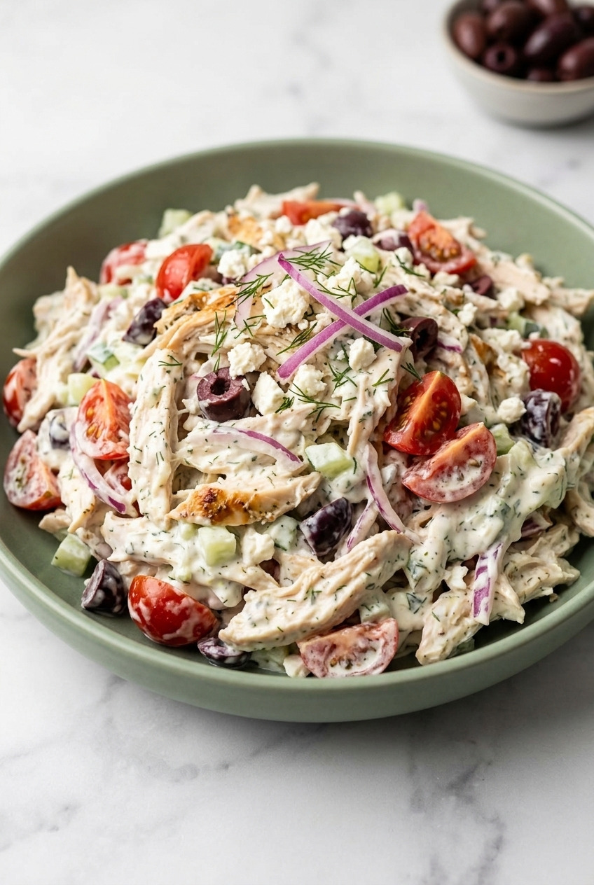 greek tzatziki chicken salad