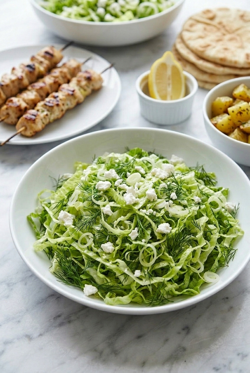 maroulosalata greek lettuce salad complete meal