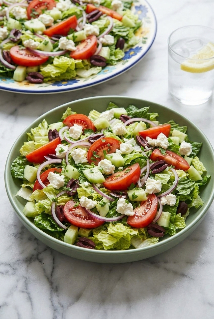 pioneer woman greek salad dinner scene