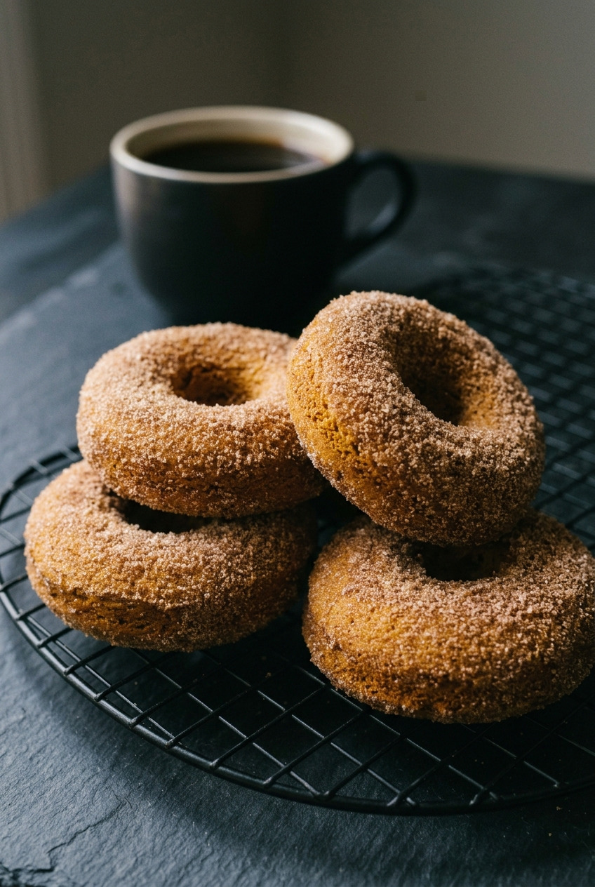 baked pumpkin donuts