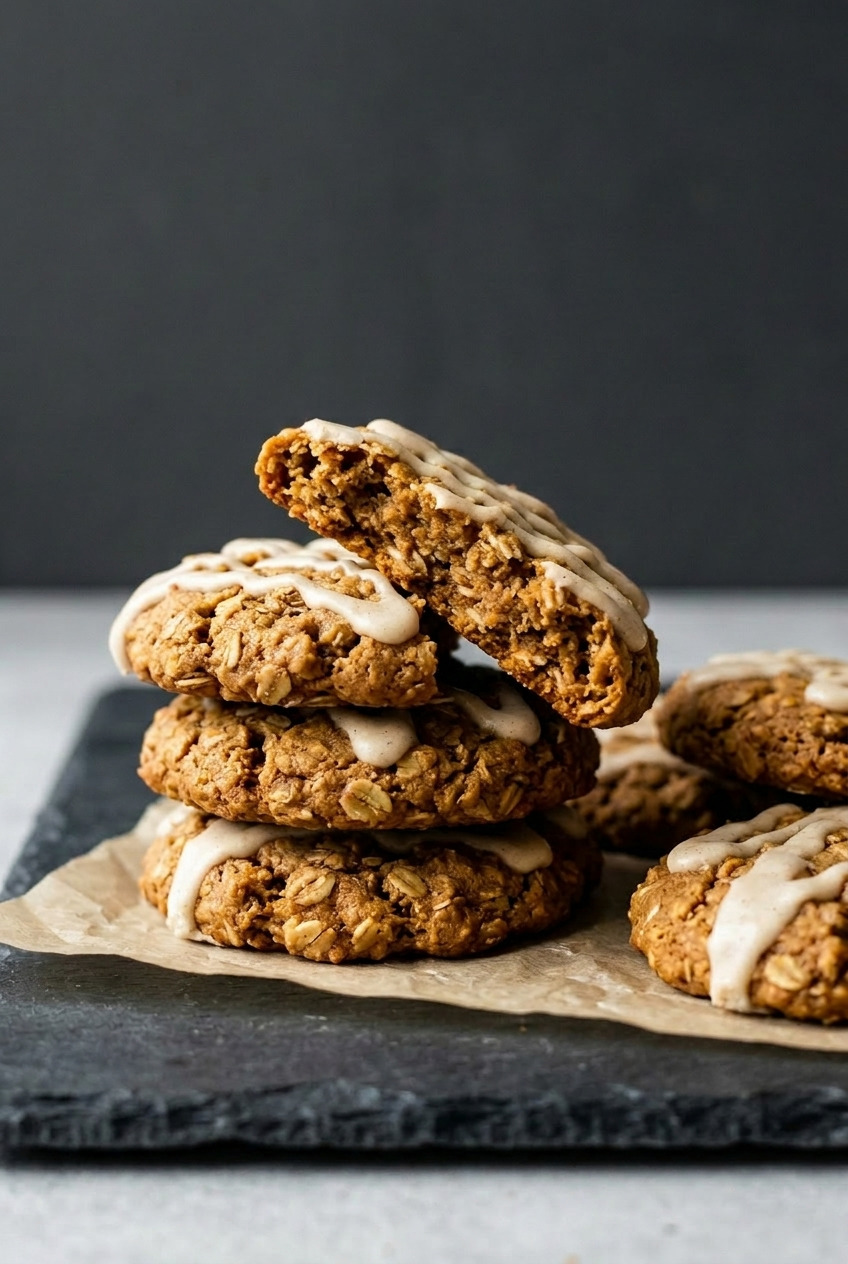 brown butter pumpkin oatmeal cookies dinner scene