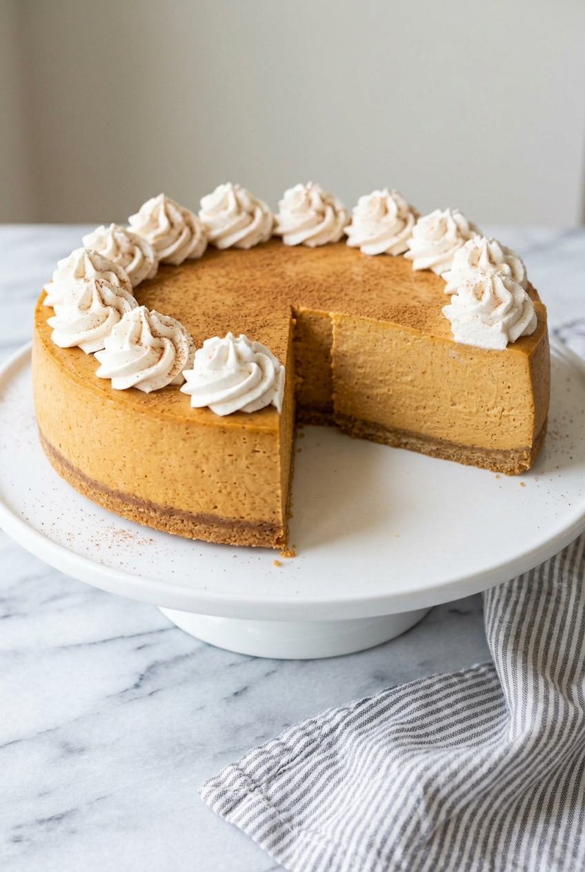 classic pumpkin cheesecake