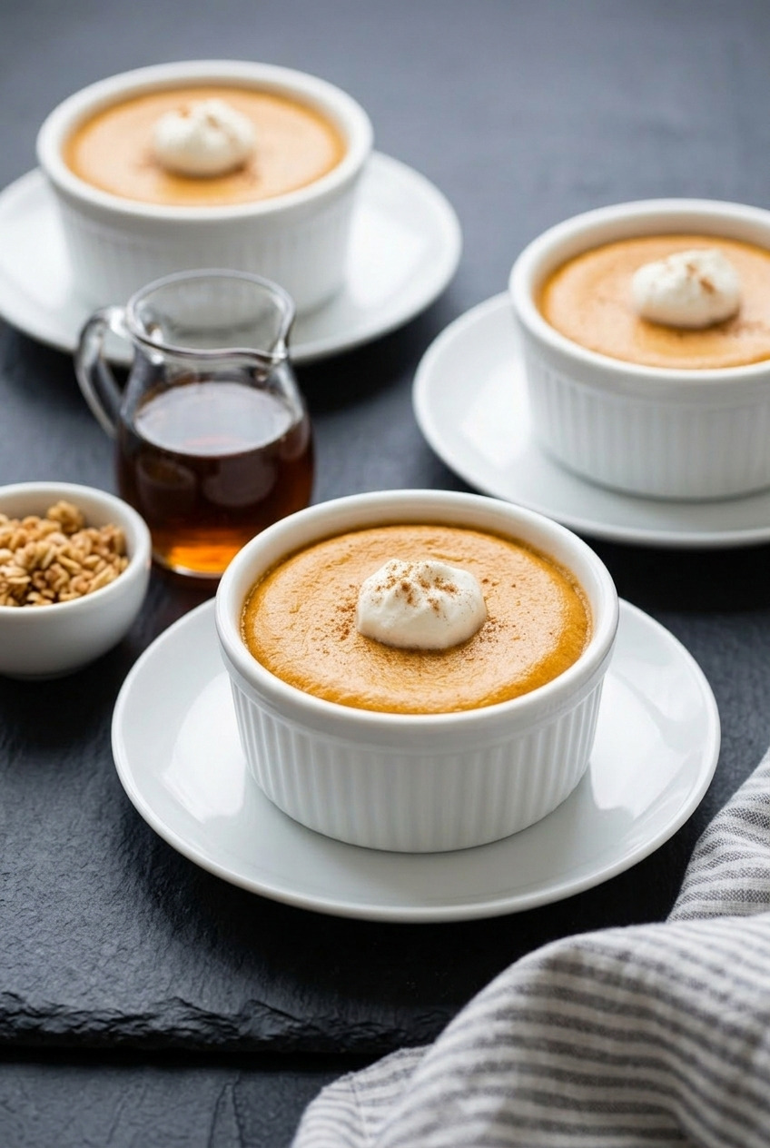 crustless pumpkin custard complete meal