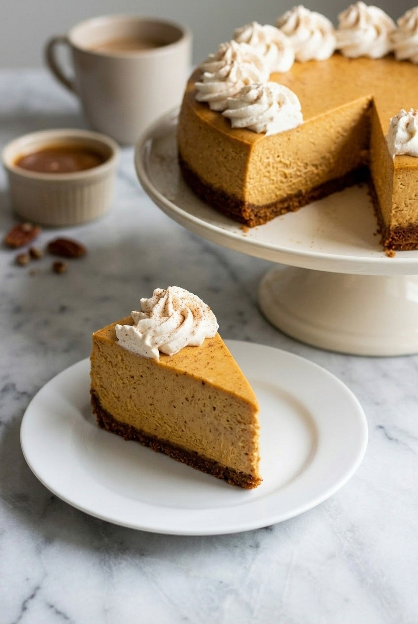 gingersnap crust pumpkin cheesecake complete meal