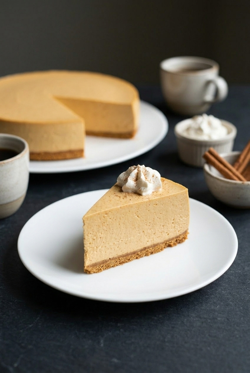 nobake pumpkin cheesecake complete meal