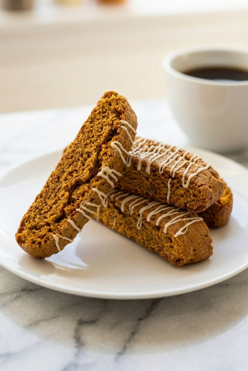 pumpkin biscotti side view