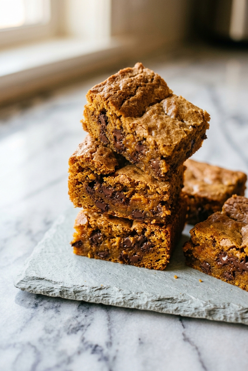 pumpkin blondies