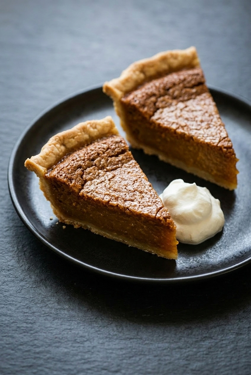 pumpkin chess pie dinner scene
