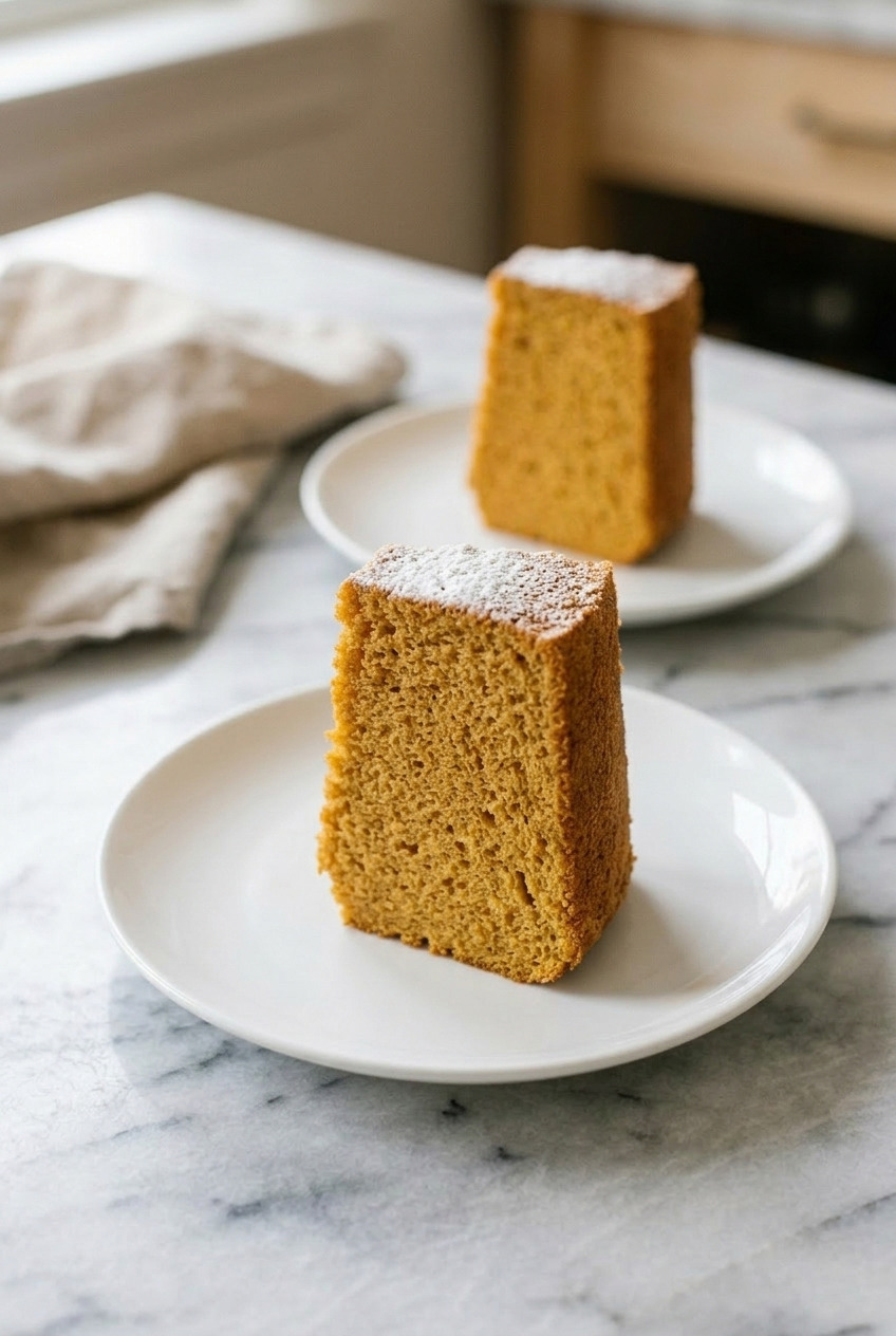 pumpkin chiffon cake dinner scene