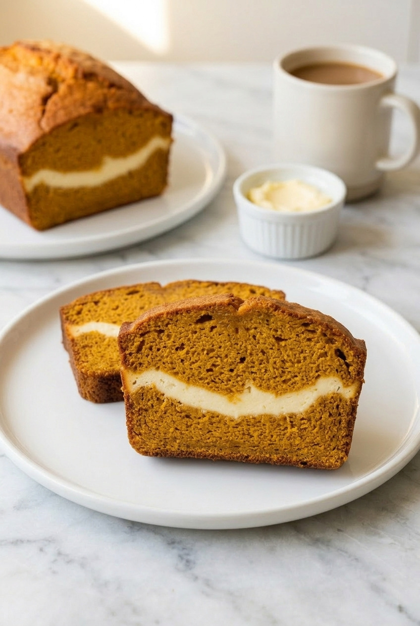 pumpkin cream cheese bread complete meal