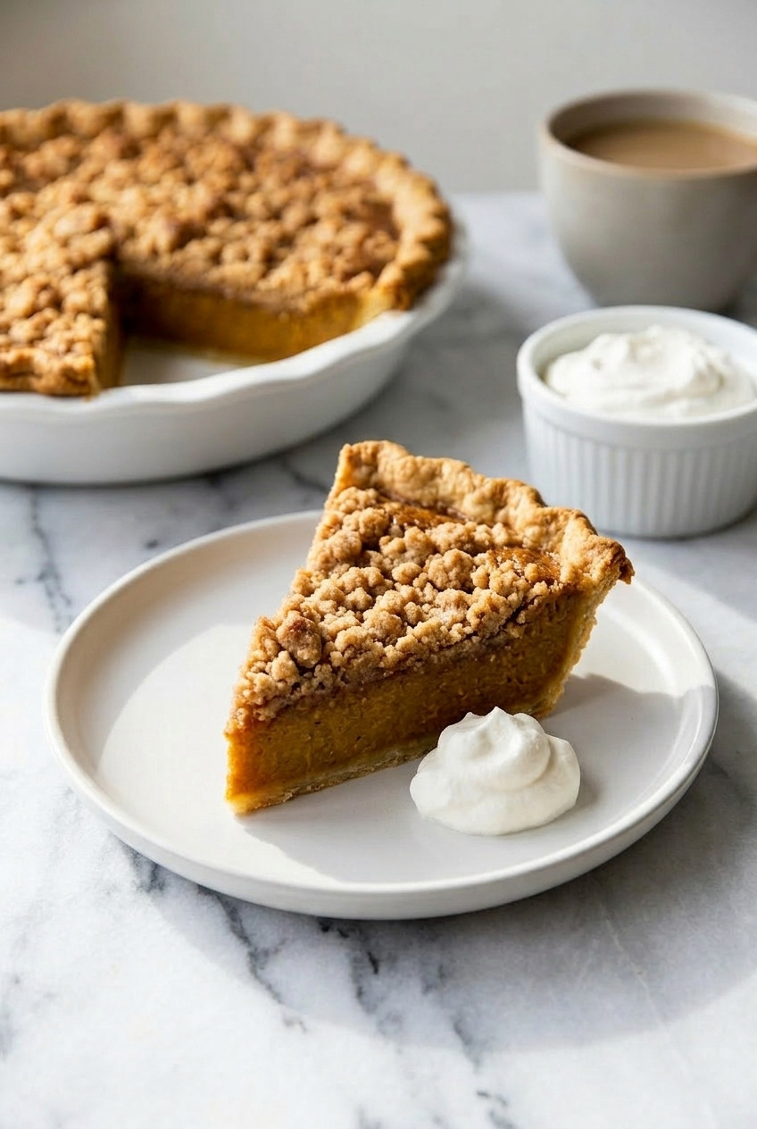 pumpkin crumb pie complete meal