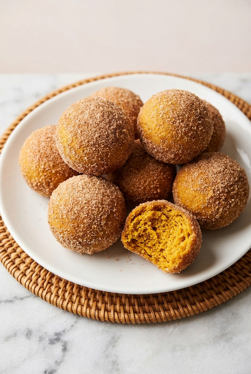 pumpkin donut holes