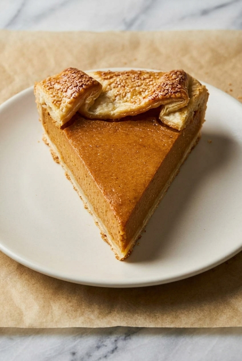 pumpkin galette close up