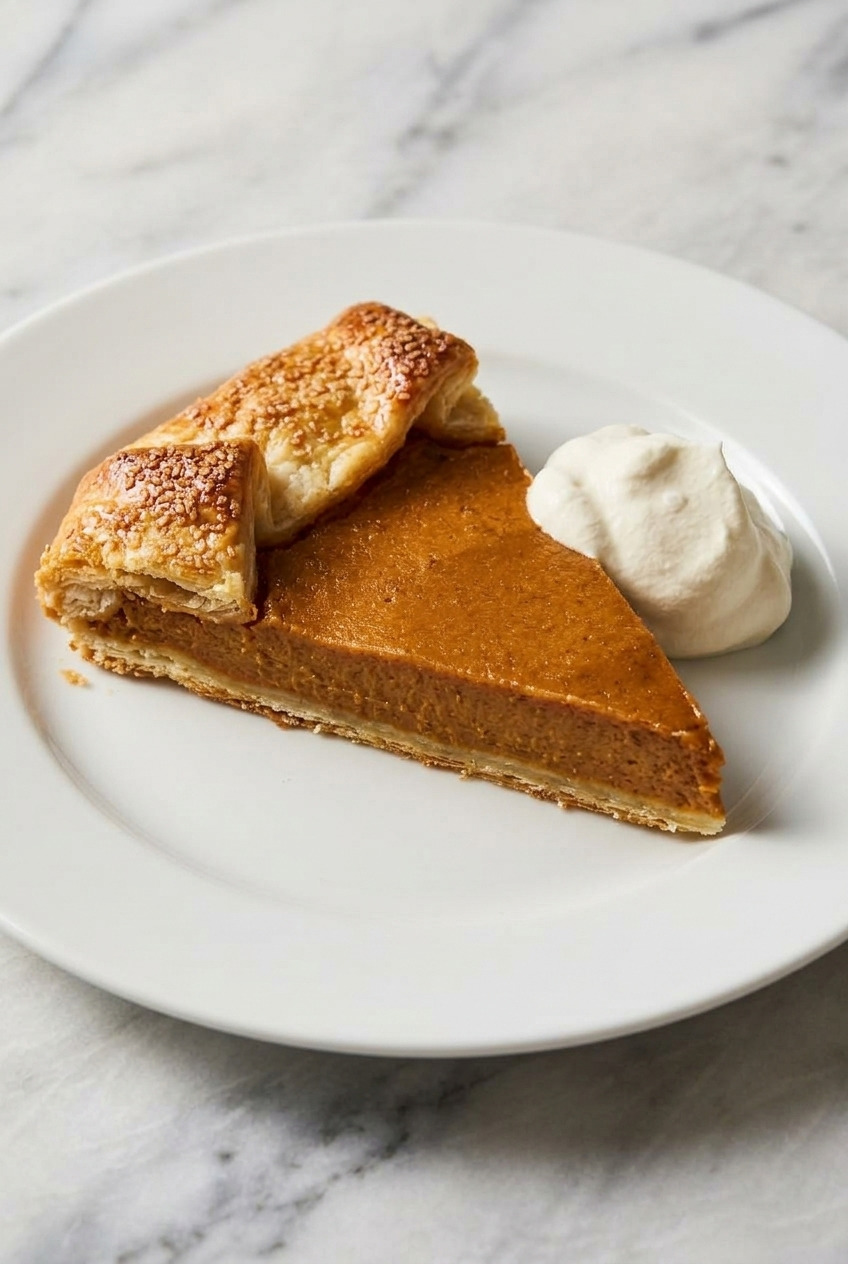 pumpkin galette side view