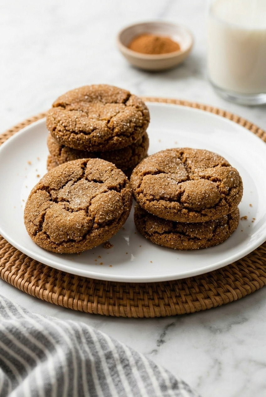 pumpkin gingersnaps served