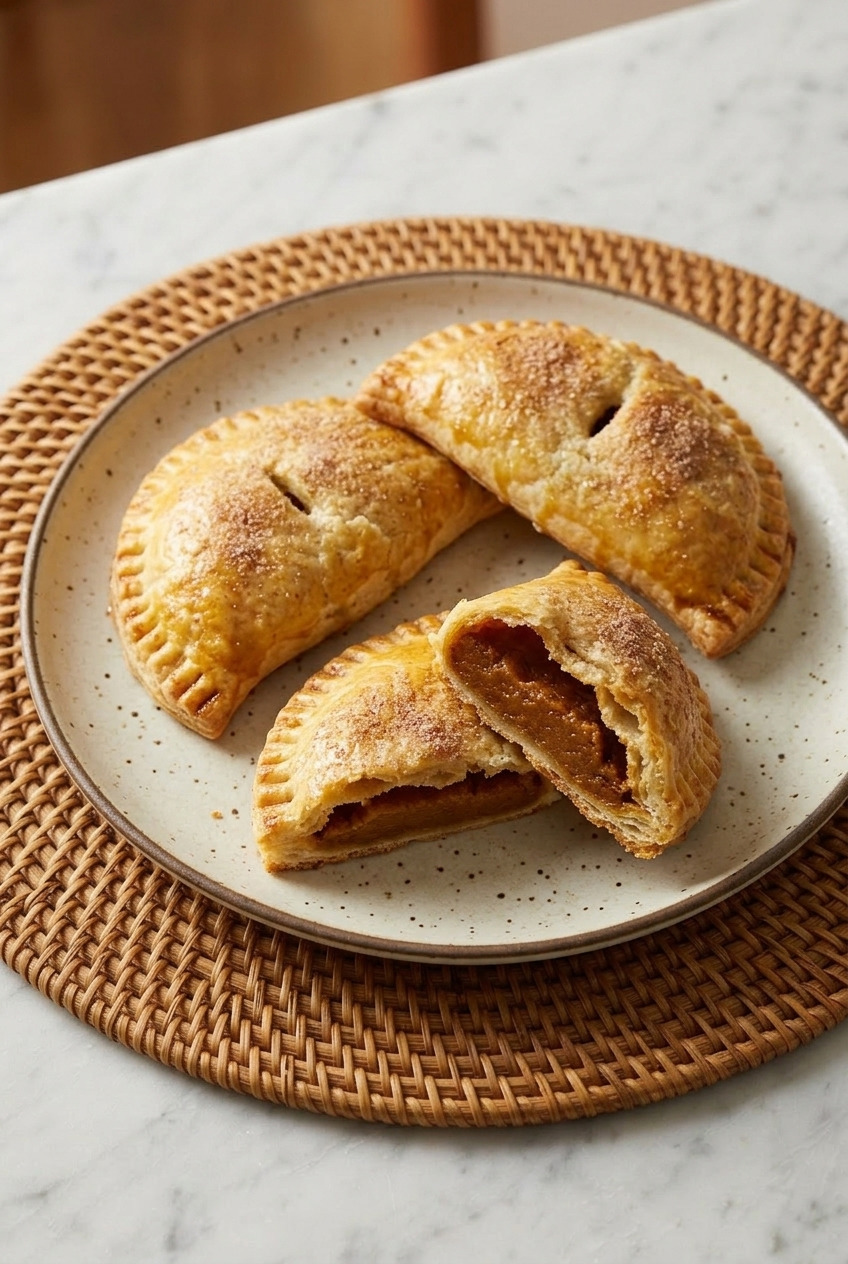 pumpkin hand pies served