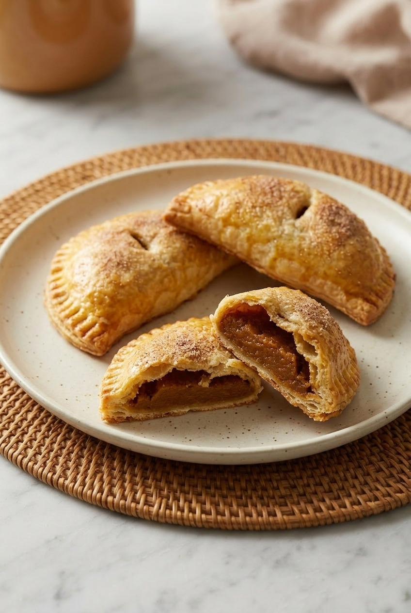 pumpkin hand pies dinner scene
