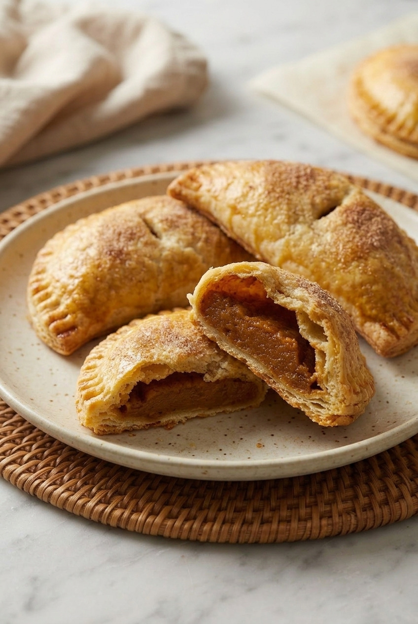 pumpkin hand pies side view