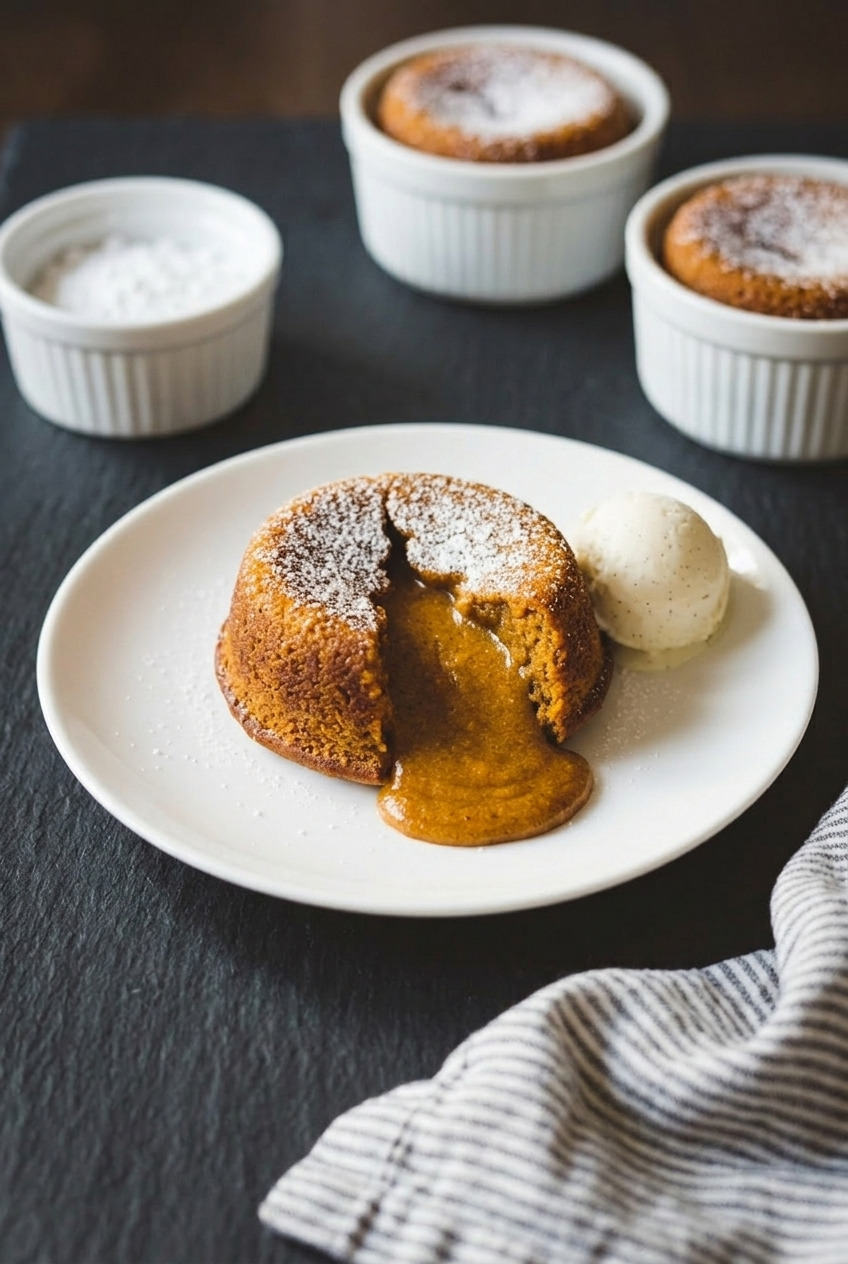 pumpkin lava cake complete meal