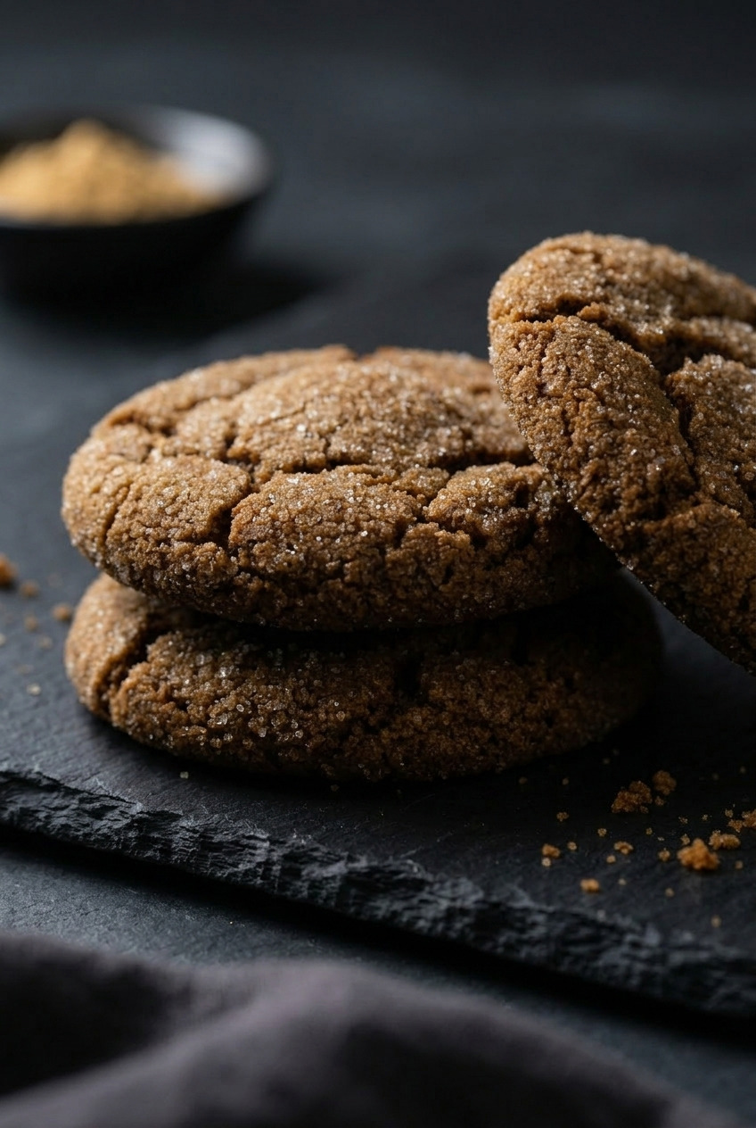 pumpkin molasses cookies served