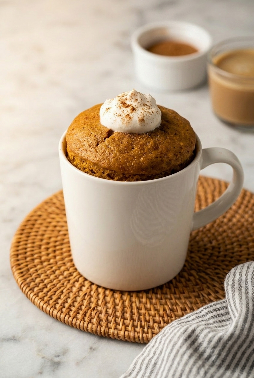 pumpkin mug cake complete meal