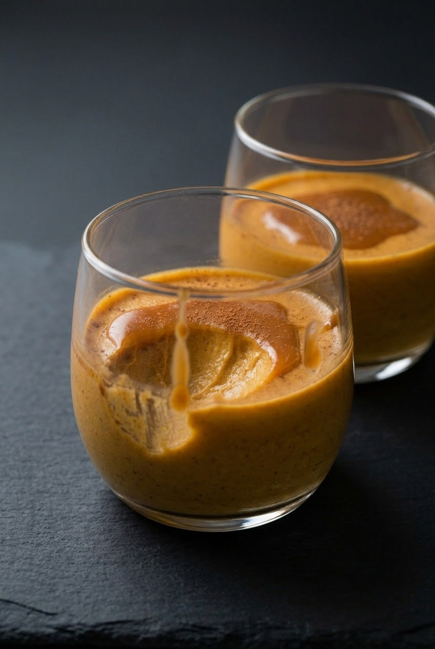 pumpkin panna cotta side view