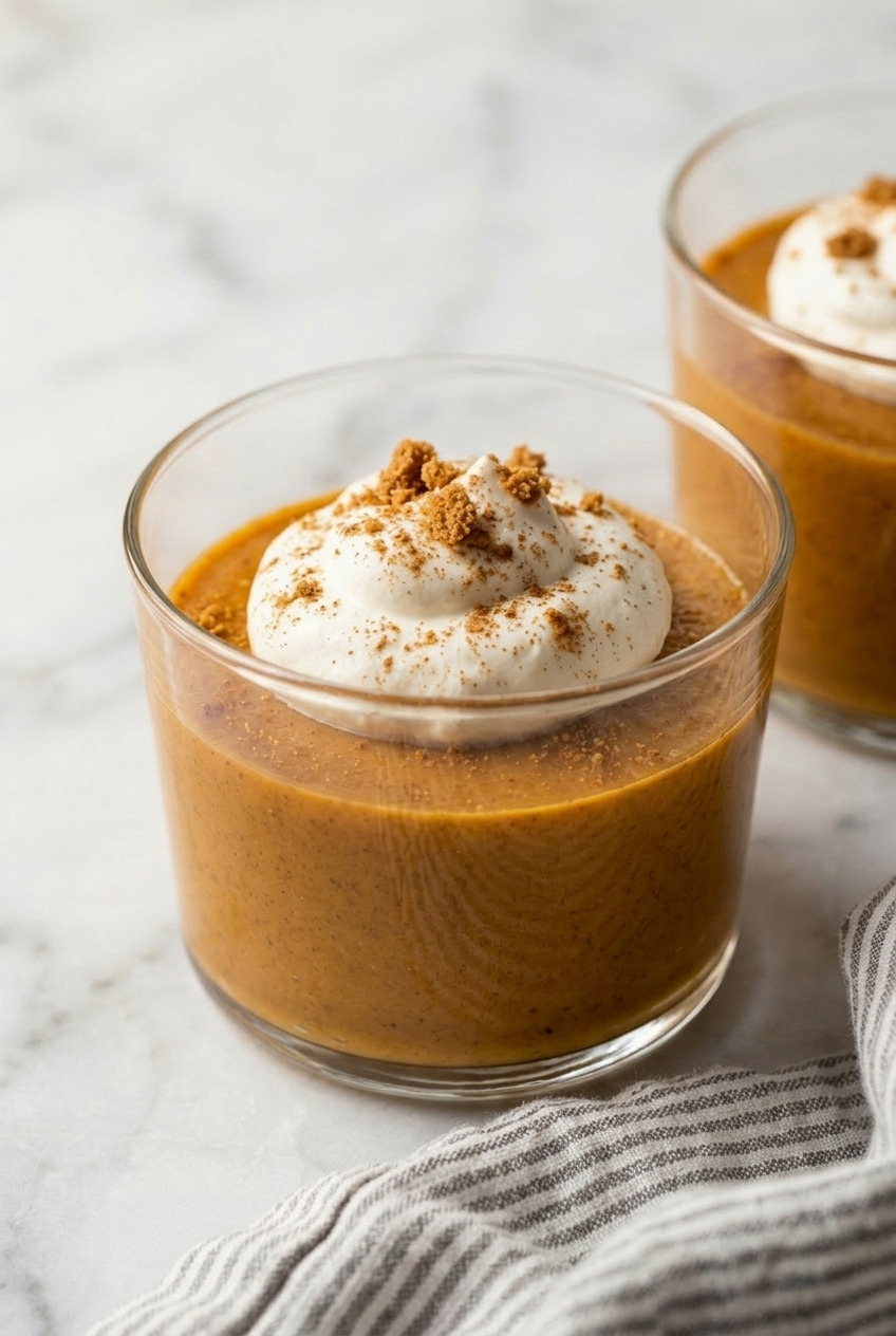 pumpkin pudding dinner scene