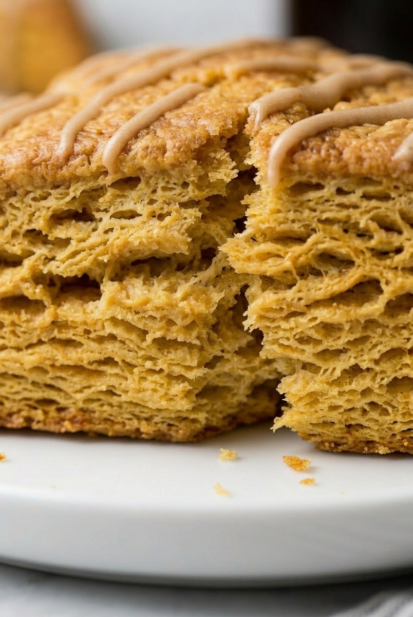 pumpkin scones close up