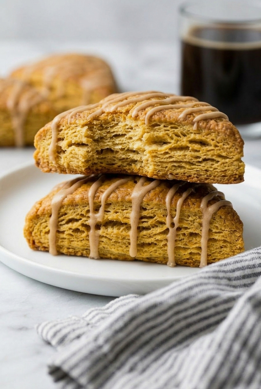 pumpkin scones served