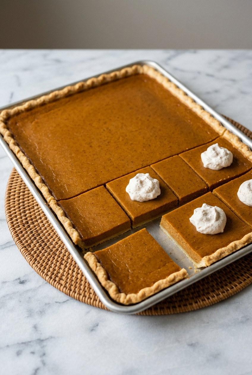 pumpkin slab pie