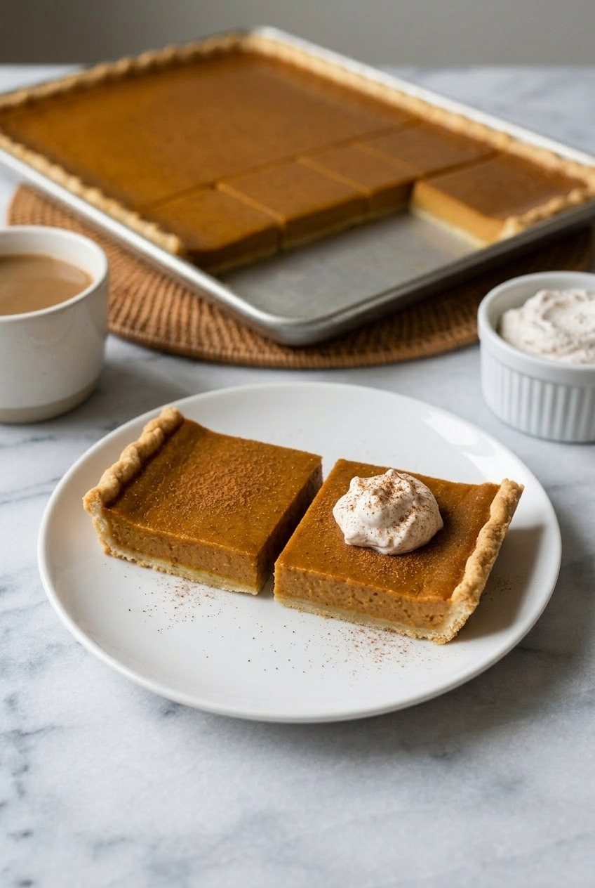 pumpkin slab pie complete meal