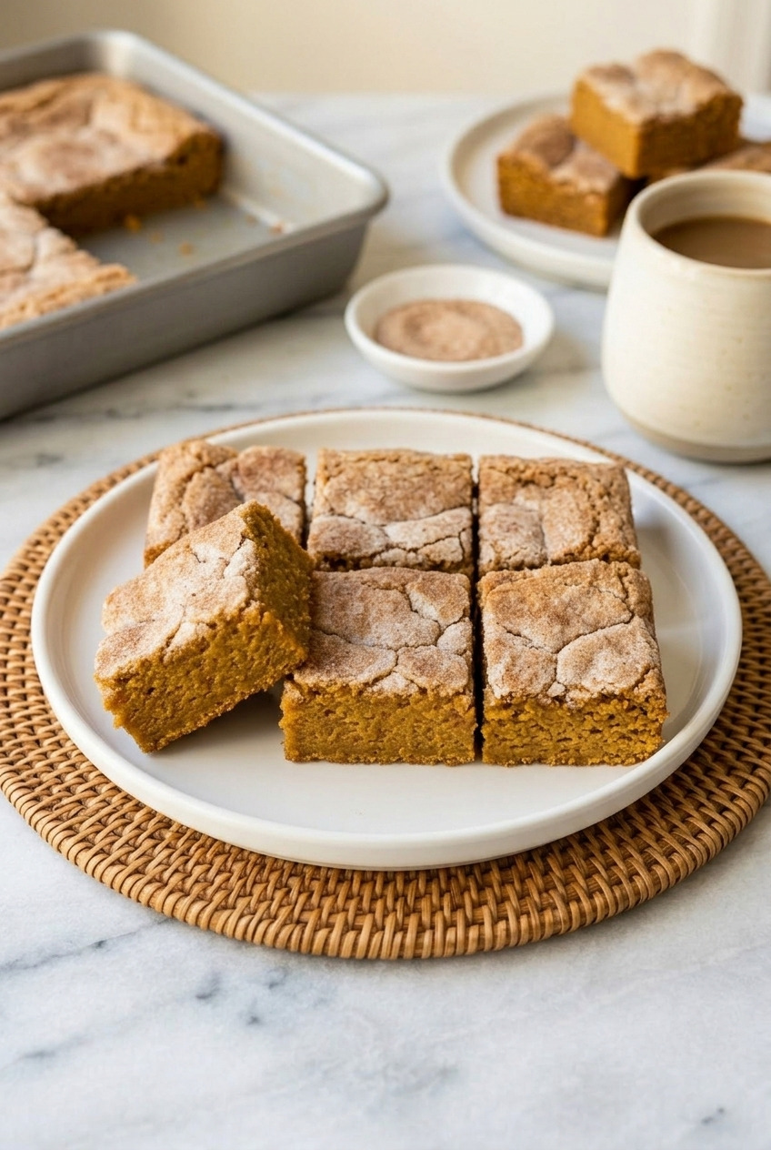 pumpkin snickerdoodle bars complete meal