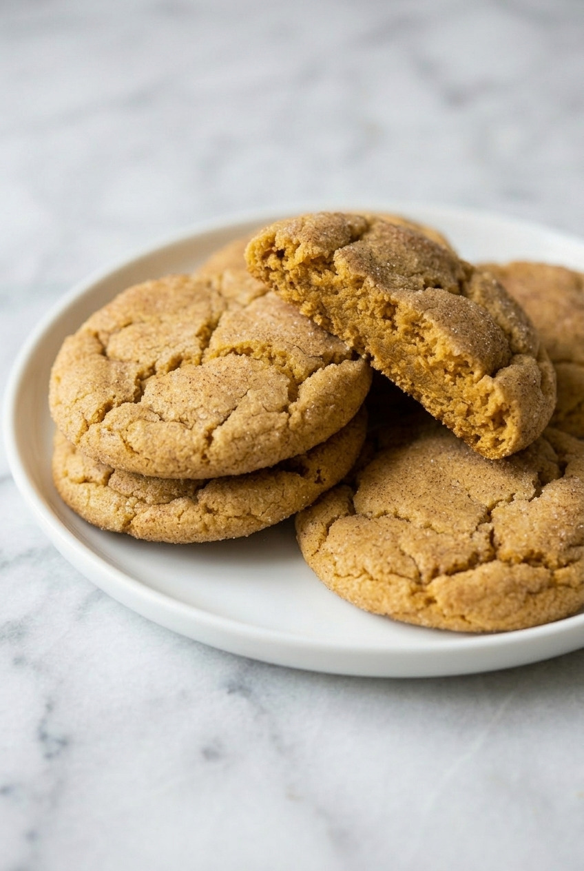 pumpkin snickerdoodles side view