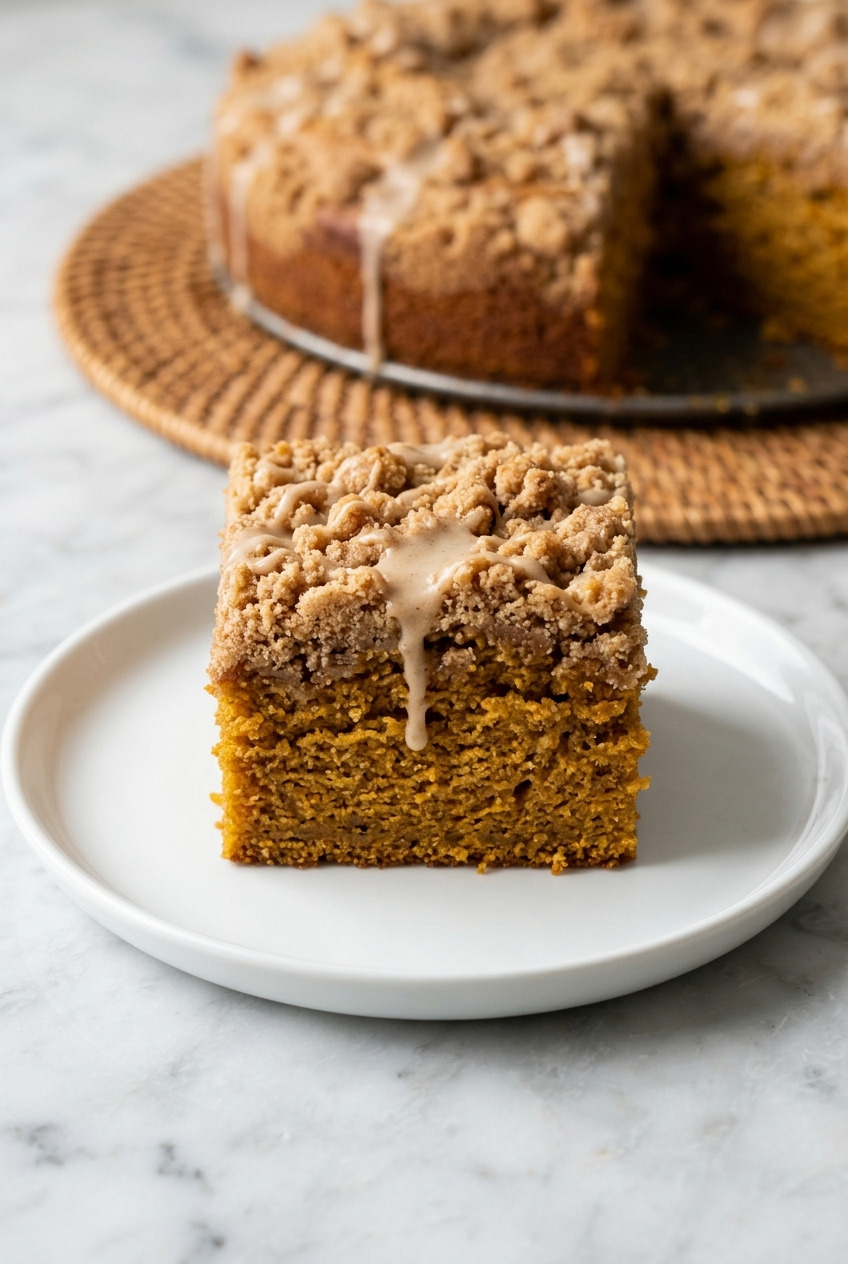 pumpkin streusel coffee cake