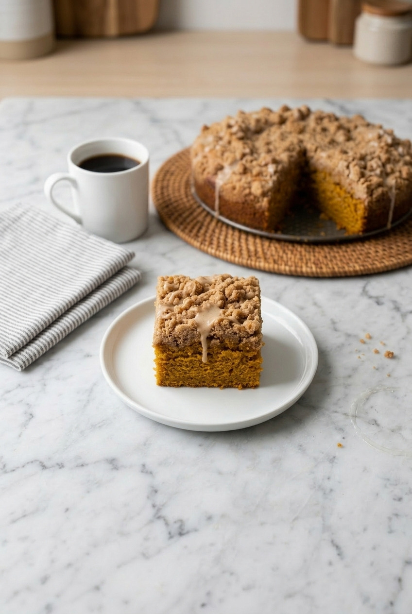 pumpkin streusel coffee cake complete meal