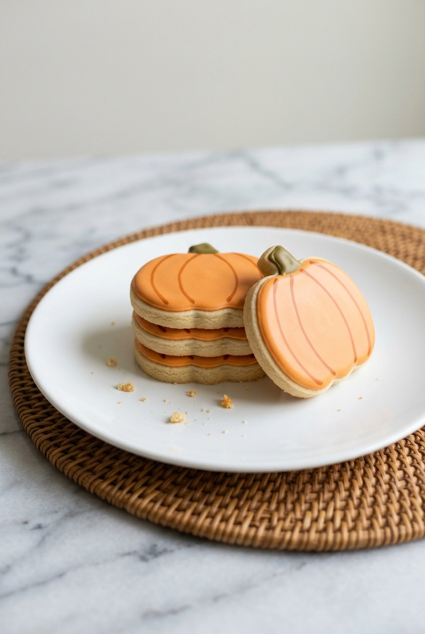pumpkin sugar cookies
