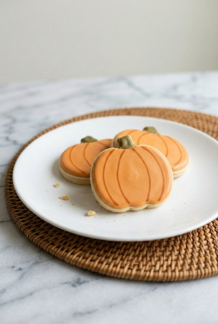 pumpkin sugar cookies dinner scene