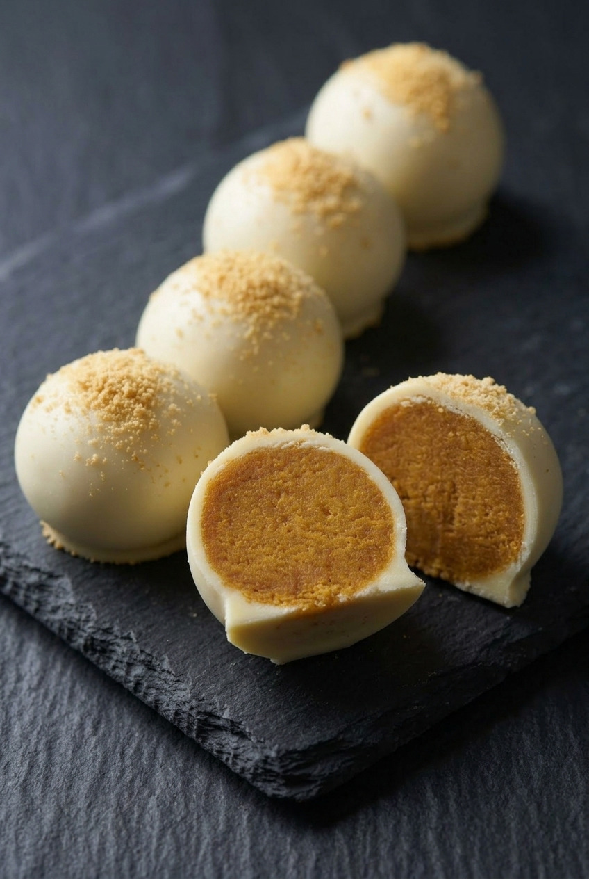 pumpkin truffles served