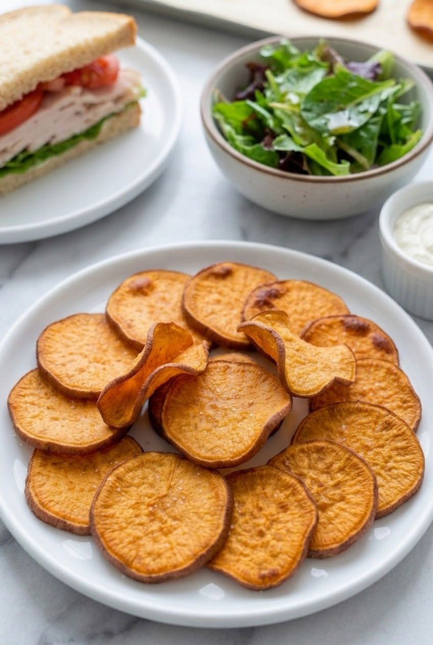 baked sweet potato chips complete meal